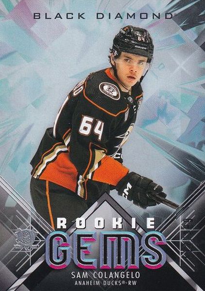 insert RC karta SAM COLANGELO 24-25 Black Diamond Rookie Gems /399